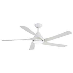 Transonic 1-Light 56" Hanging Ceiling Fan in Flat White