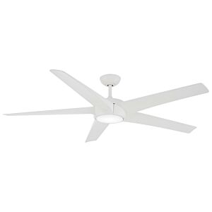 Skymaster 1-Light 64" Hanging Ceiling Fan in Flat White