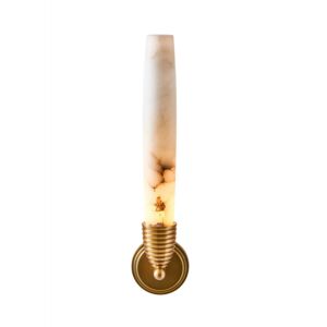 Gypsum LED Wall Sconce in True Brass by Kalco