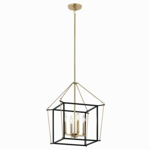 Eisley Four Light Foyer Pendant in Champagne Bronze by Kichler