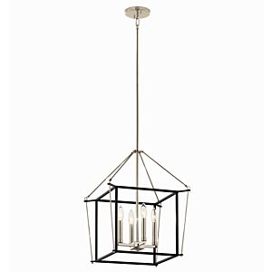 Eisley 4-Light Foyer Pendant in Polished Nickel