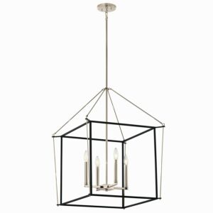 Eisley 4-Light Foyer Pendant in Polished Nickel