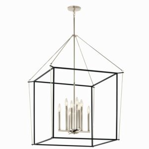 Eisley 8-Light Foyer Pendant in Polished Nickel