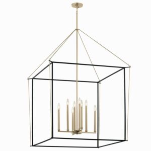 Eisley 8-Light Foyer Pendant in Champagne Bronze