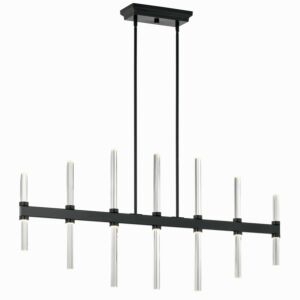 Sycara 14-Light LED Linear Chandelier in Black