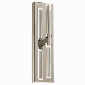 Sycara 2-Light LED Wall Sconce in Polished Nickel