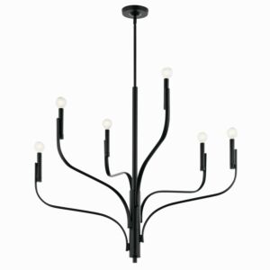 Livadia 6-Light Chandelier in Black