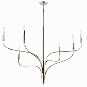 Livadia 6-Light Chandelier in Polished Nickel