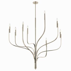 Livadia 8-Light Chandelier in Polished Nickel