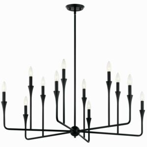 Alvaro 12-Light Chandelier in Black