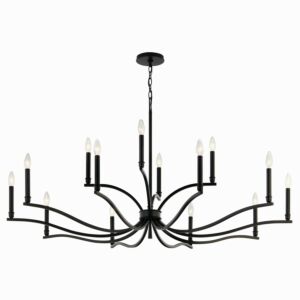 Malene 14 Light Chandelier in Black by Kichler