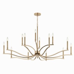 Malene 14 Light Chandelier in Champagne Bronze by Kichler