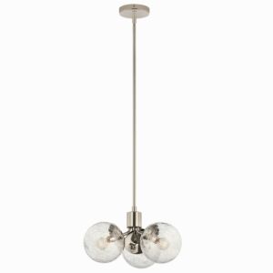 Silvarious 3-Light Chandelier in Polished Nickel