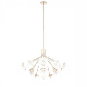 Silvarious 16-Light Chandelier Convertible in Champagne Bronze