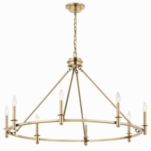 Carrick 8-Light Chandelier in Champagne Bronze