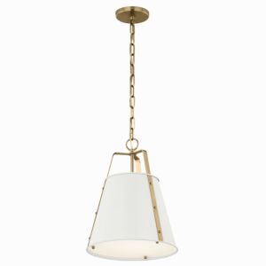 Etcher One Light Pendant in White by Kichler