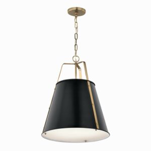 Etcher Two Light Pendant in Black by Kichler