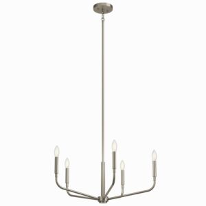 Madden Five Light Chandelier in Brushed Nickel by Kichler