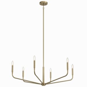 Madden 6-Light Chandelier in Champagne Bronze