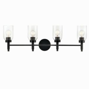 Madden 4-Light Bathroom Vanity Light in Black