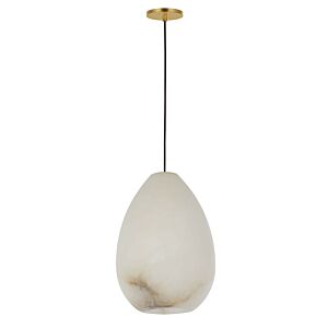 Alina LED Pendant in Hand Rubbed Antique Brass by Visual Comfort Modern