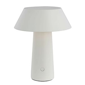 Sesa LED Table Lamp in Matte White by Visual Comfort Modern