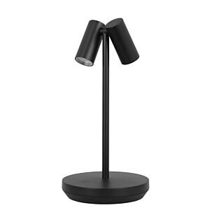 Doppia LED Table Lamp in Black by Visual Comfort Modern