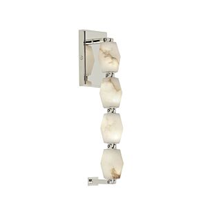 Collier LED Wall Sconce in Polished Nickel by Visual Comfort Modern