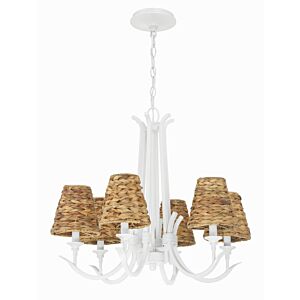 Kokomo 6-Light Chandelier in Matte White