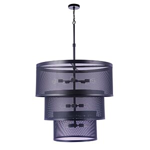 Mesh 12-Light Pendant in Flat Black