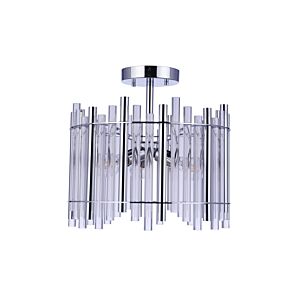 Reveal 3-Light Semi-Flush Mount in Chrome