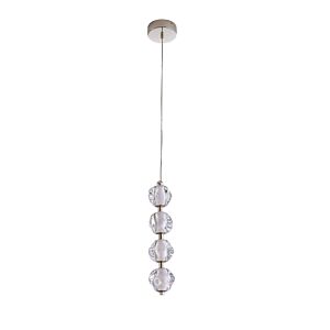 Jackie 4-Light LED Pendant in Polished Nickel