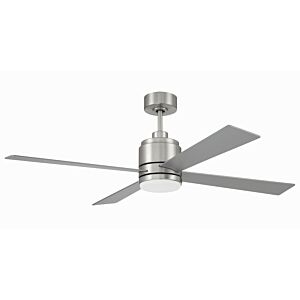 McCoy 52 4 Blade 1-Light 52" Hanging Ceiling Fan in Brushed Polished Nickel