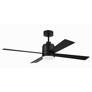 McCoy 52 4 Blade 52"Ceiling Fan in Flat Black by Craftmade