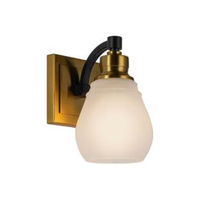 Nelson  Bathroom Vanity Light Sconce in Brass & Black by Artcraft