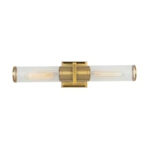 Positano  Bathroom Vanity Light in Brushed Brass by Artcraft