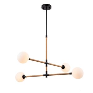 Capilano  Chandelier in Black by Artcraft