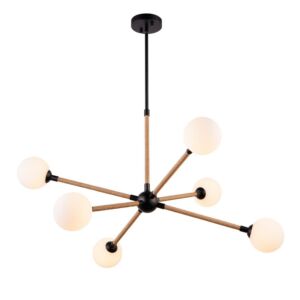 Capilano  Chandelier in Black by Artcraft