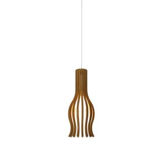 Balloon 1-Light Pendant in Teak