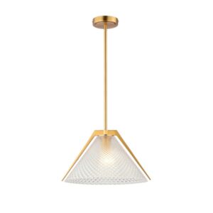 Baltic  Pendant in Brass and black by Artcraft