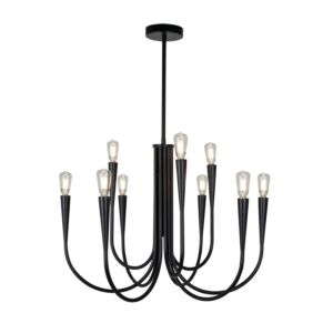 Bronte  Chandelier in Black by Artcraft