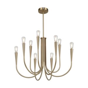 Bronte  Chandelier in Brass by Artcraft