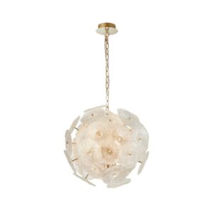 Bloom  Chandelier in Brass by Artcraft