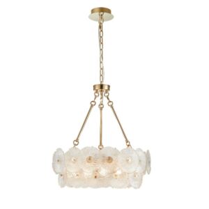 Bloom  Chandelier in Brass by Artcraft