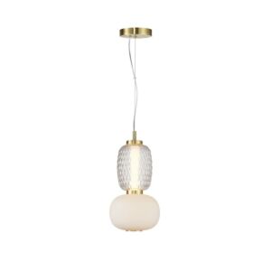 Cyra LED Pendant in Brass by Artcraft