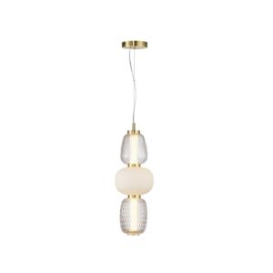 Cyra LED Pendant in Brass by Artcraft