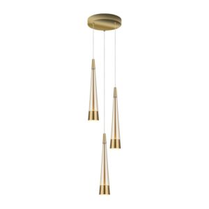 Sunnyvale LED Chandelier in Brass by Artcraft