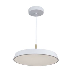 Lexi LED Pendant in White by Artcraft