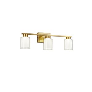 Saville LED Bathroom Vanity Light  in Brass by Artcraft