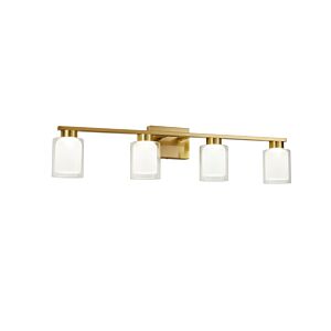 Saville LED Bathroom Vanity Light  in Brass by Artcraft